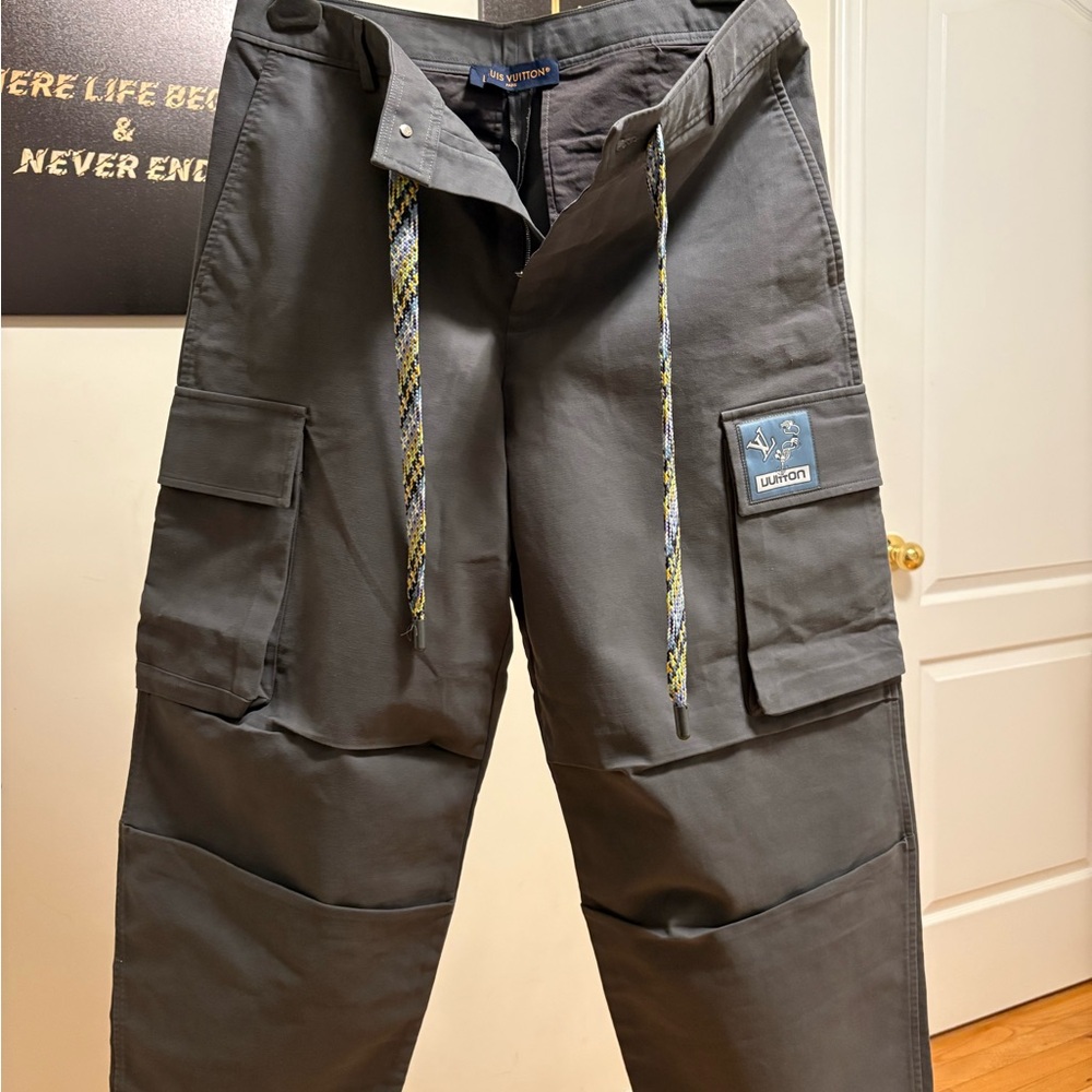 Louis Vuitton Dark Gray Cargo Pants for Men